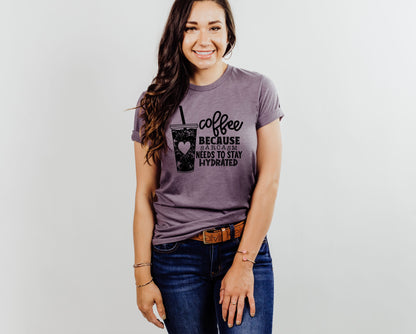 Wholesale Hydrated Graphic Tee - Heather Purple