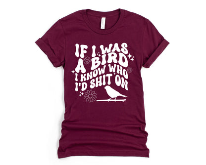 Wholesale If I was a bird Graphic Tee - Olive