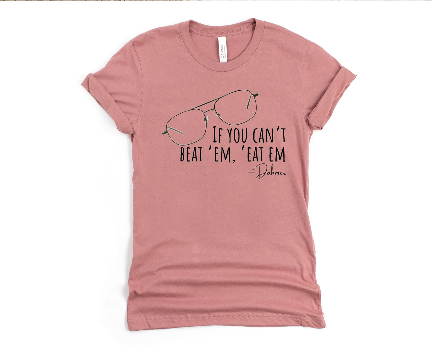 Wholesale Can't beat em Eat em Graphic Tee - Heather Sand