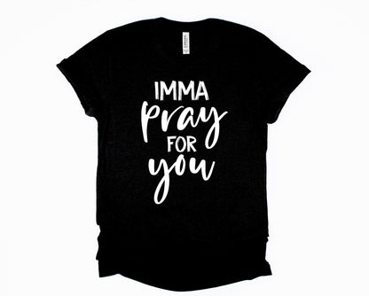 Wholesale Imma Pray for You Graphic Tee - White Tee