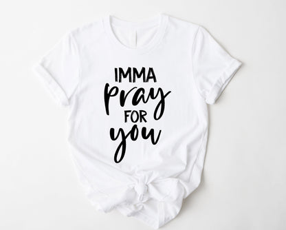 Wholesale Imma Pray for You Graphic Tee - Mint Tee