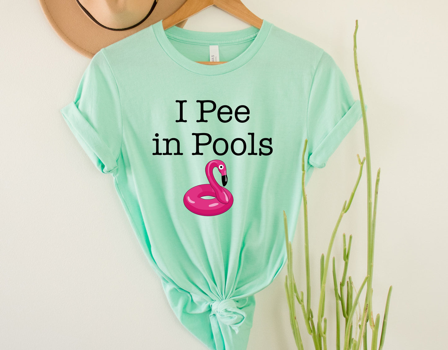 Wholesale I Pee in Pools ADULTS Graphic Tee - White