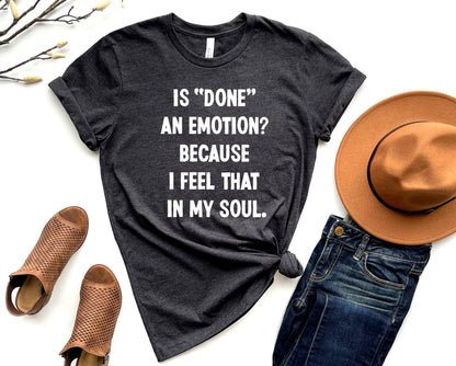 Wholesale Is Done An Emotion Graphic Tee - Charcoal