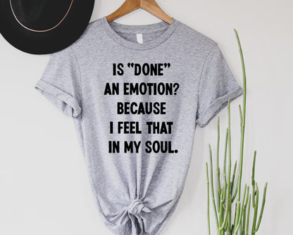 Wholesale Is Done An Emotion Graphic Tee - Grey