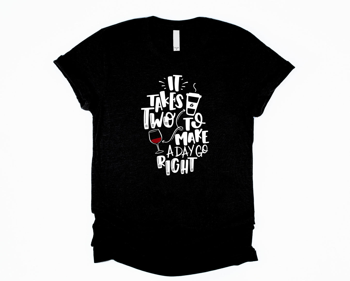 Wholesale It Takes Two Graphic Tee - White