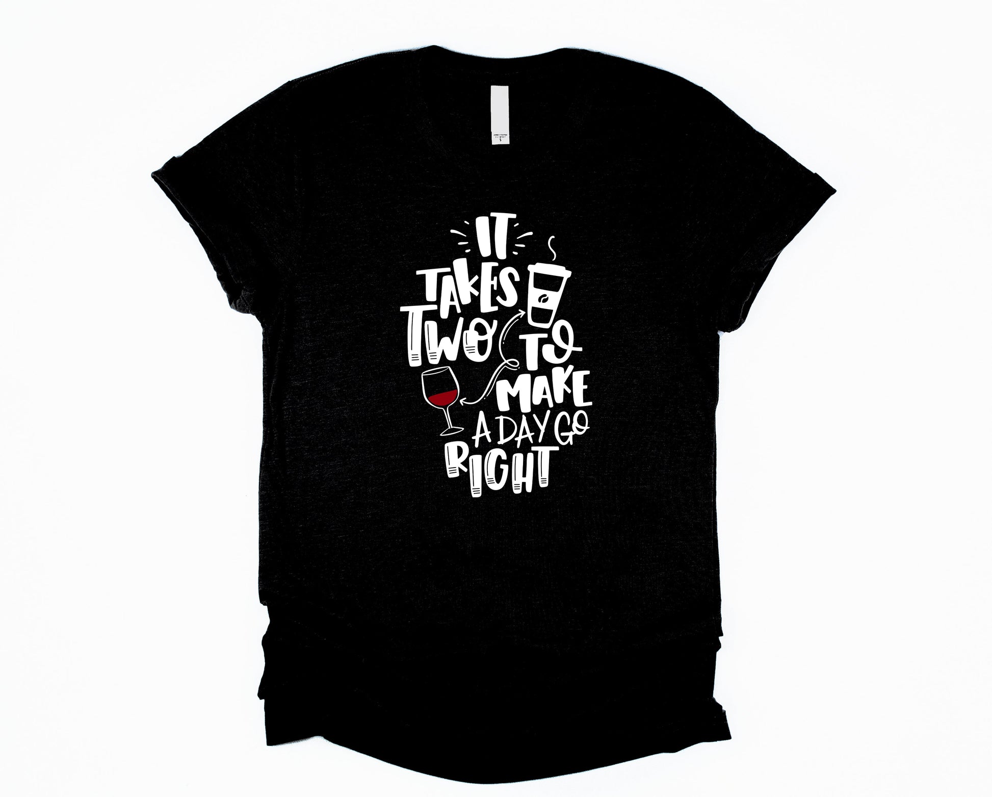 Wholesale It Takes Two Graphic Tee - White