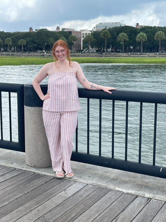 ILLA ILLA Square Neckline Pant Set