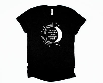 Wholesale Midnight Rain Graphic Tee - Navy
