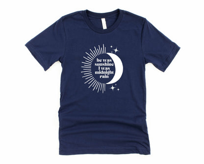 Wholesale Midnight Rain Graphic Tee - Black
