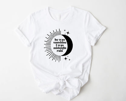 Wholesale Midnight Rain Graphic Tee - White