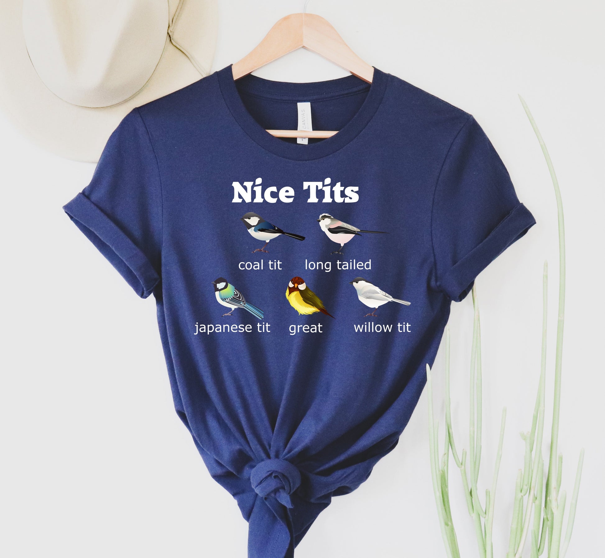 Wholesale Nice Tits Graphic Tee - Blue