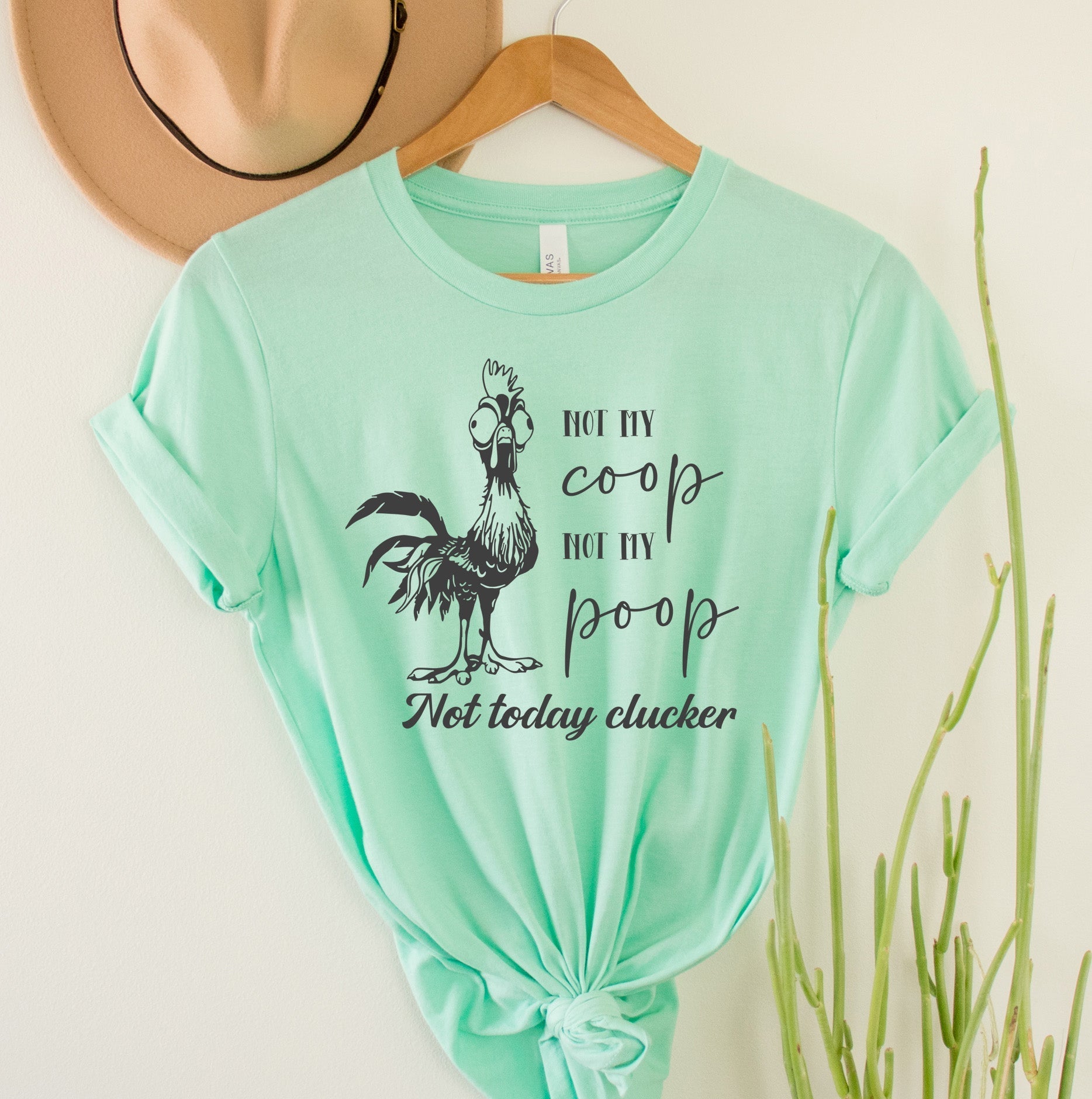 Wholesale Not my Coop Graphic Tee - Mint