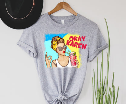Wholesale Okay Karen Graphic Tee - Black