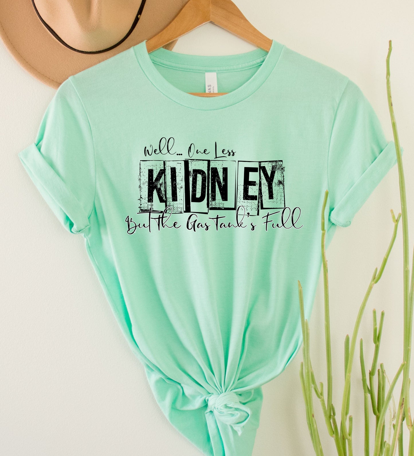 Wholesale One Less Kidney Graphic Tee - Mint