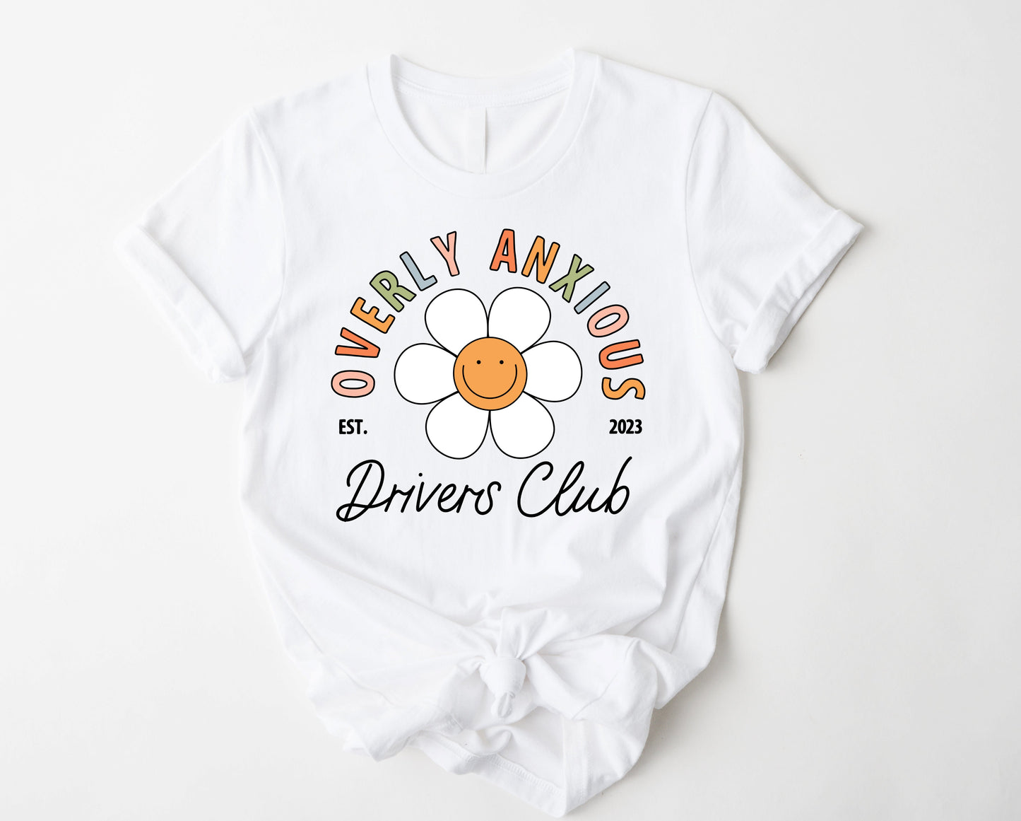 Wholesale Overly Anxious Graphic Tee - White