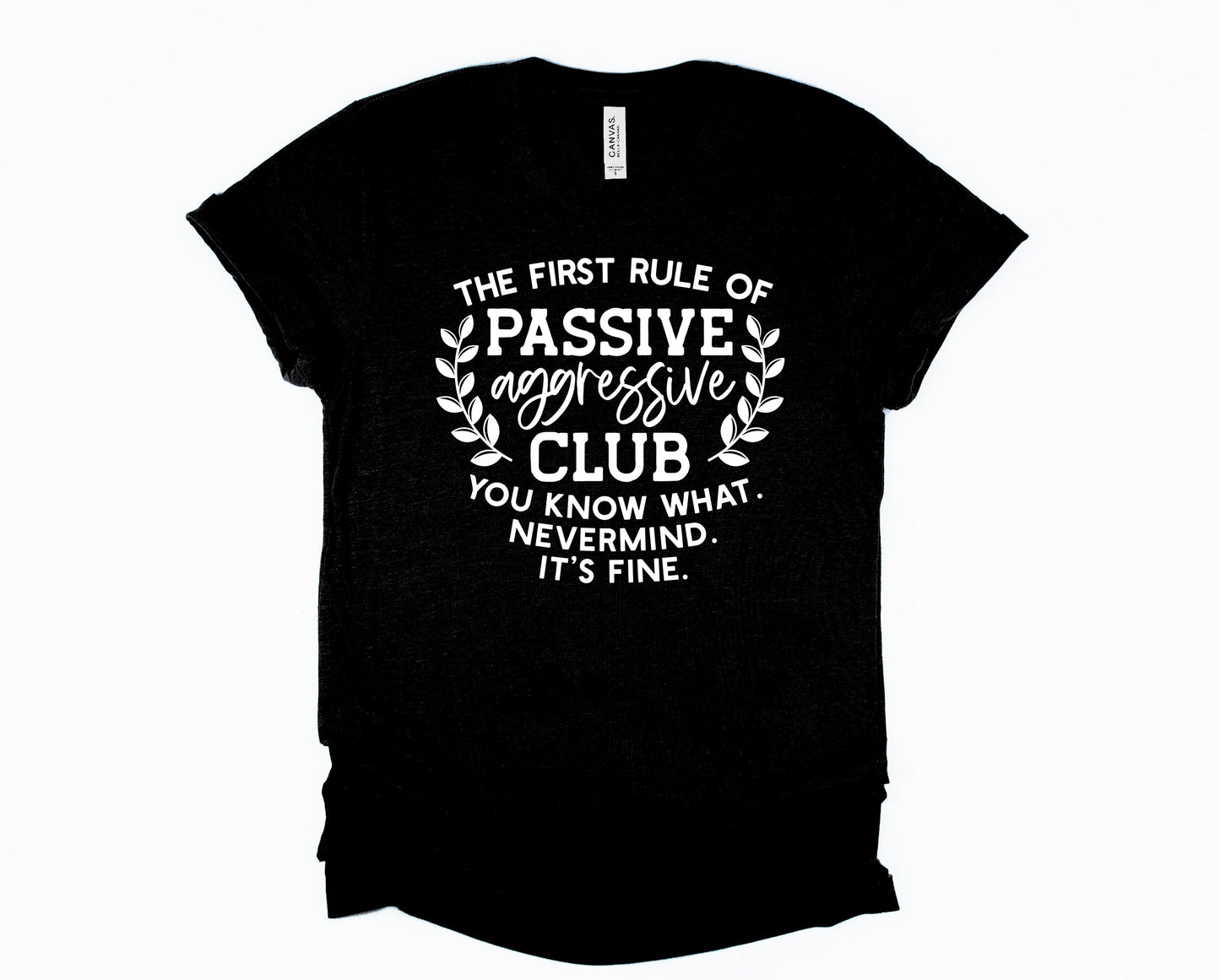 Wholesale Passive Aggressive Graphic Tee - Black