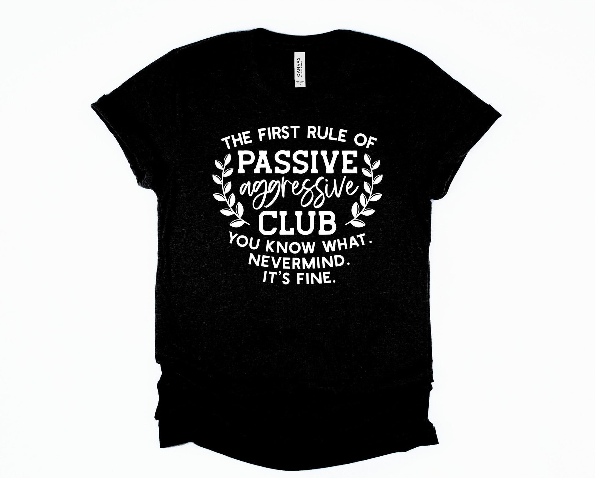 Wholesale Passive Aggressive Graphic Tee - Black