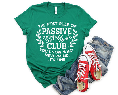 Wholesale Passive Aggressive Graphic Tee - Kelly Green