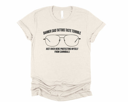 Wholesale Protecting myself From Cannibals Graphic Tee - Heather Clay