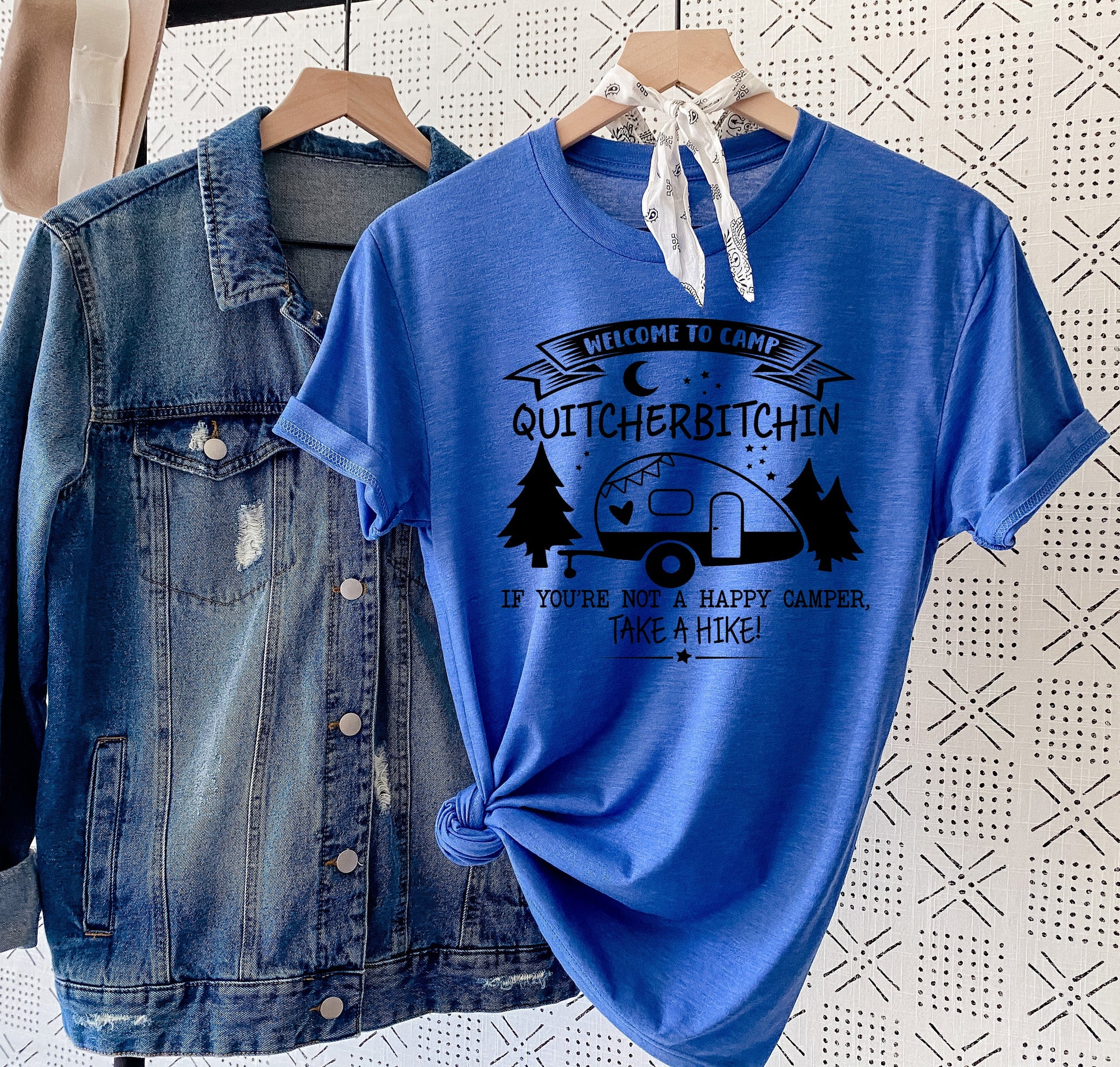 Wholesale Camp Quityourbitchin Graphic Tee - White