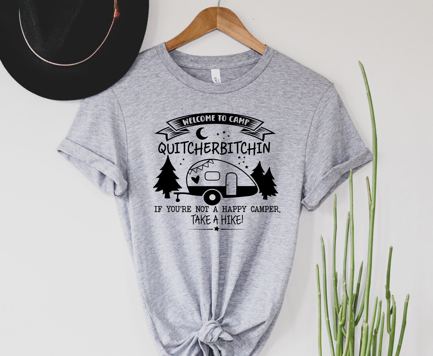 Wholesale Camp Quityourbitchin Graphic Tee - Blue