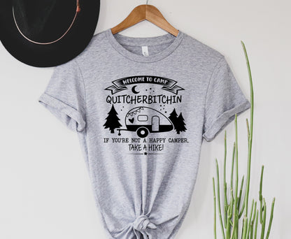 Wholesale Camp Quityourbitchin Graphic Tee - Blue