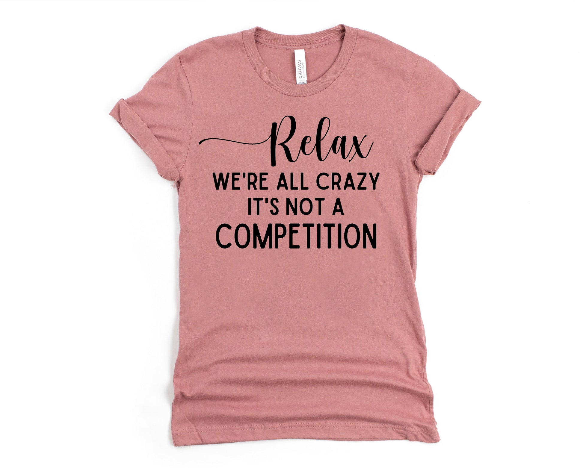 Wholesale Relax Graphic Tee - Mauve