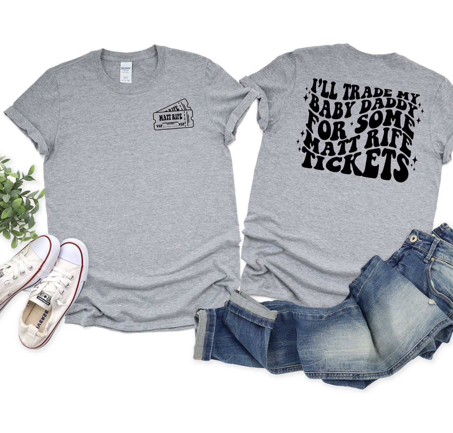 Wholesale Rife Tickets Graphic Tee - Grey