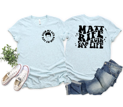 Wholesale Ruin My Life Graphic Tee - Ice Blue