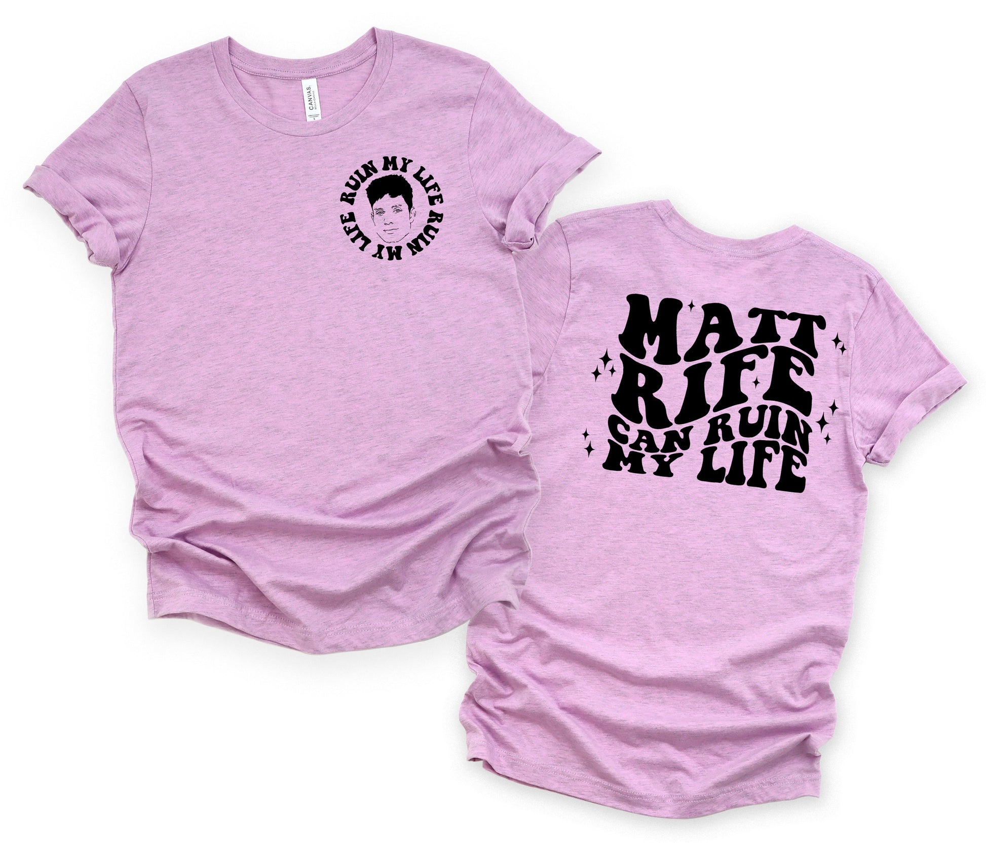 Wholesale Ruin My Life Graphic Tee - Lilac