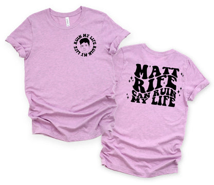Wholesale Ruin My Life Graphic Tee - Lilac