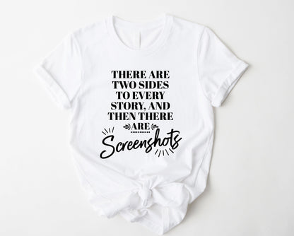 Wholesale Screenshots Graphic Tee - White
