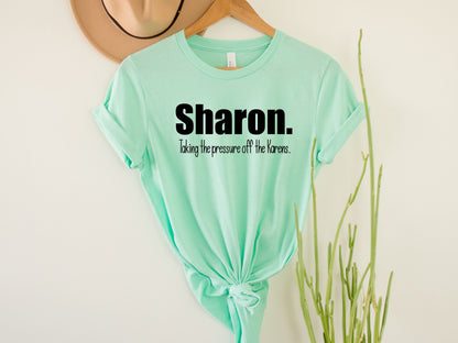 Wholesale Sharon over Karen Graphic Tee - white