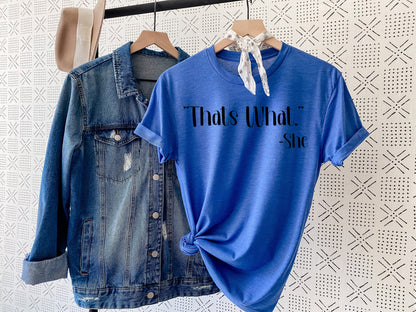 Wholesale That's what she said Graphic Tee - Black Tee