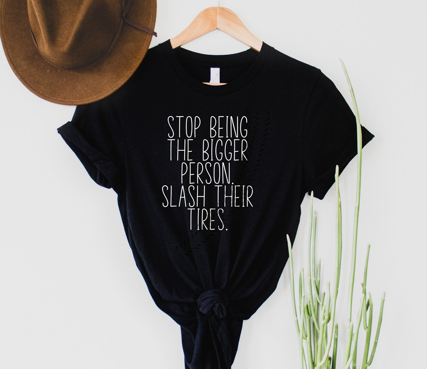 Wholesale Slash Their Tires Graphic Tee - White