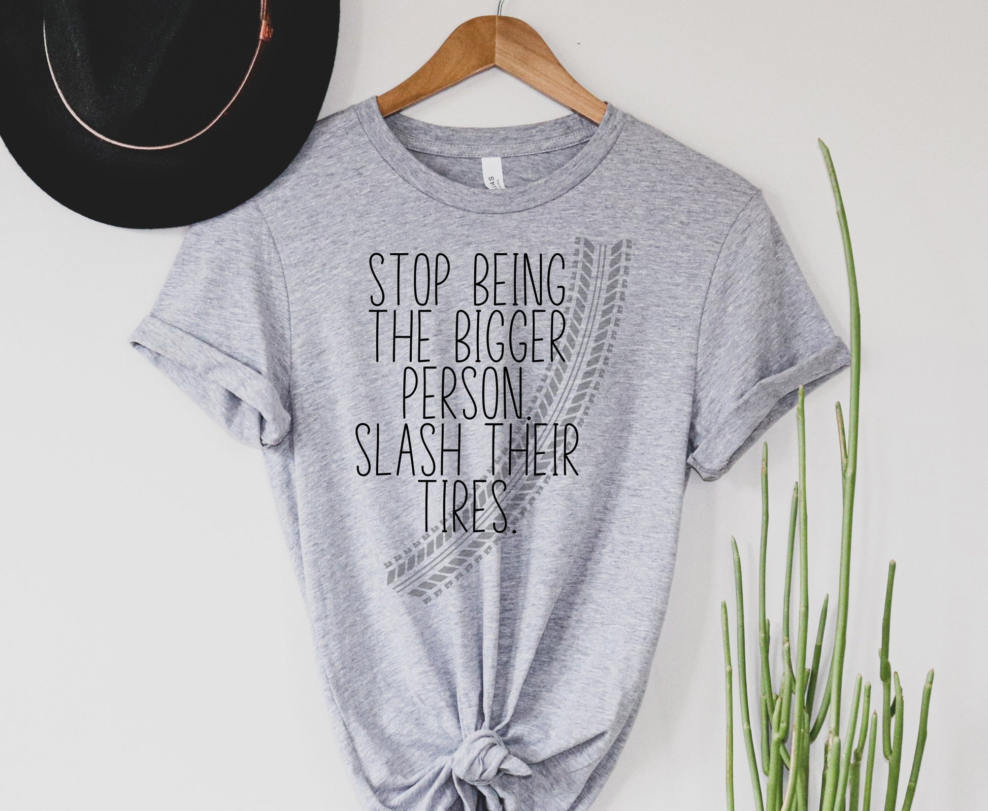 Wholesale Slash Their Tires Graphic Tee - Black