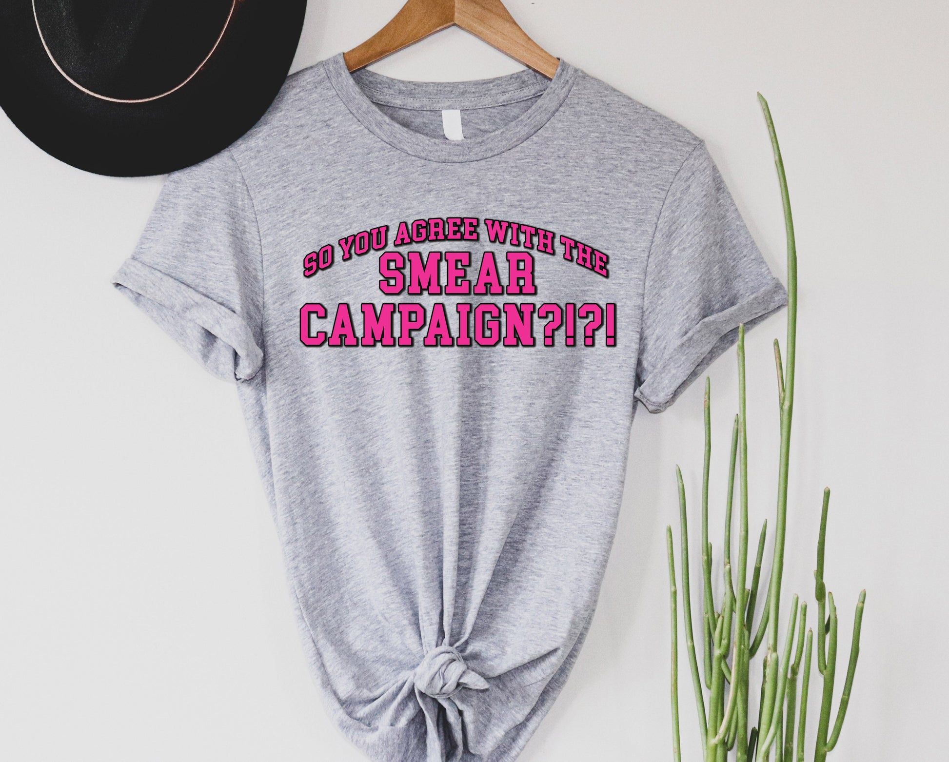 Wholesale Smear Campaign Graphic Tee - Grey Tee