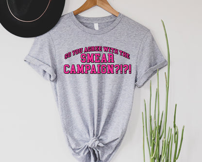 Wholesale Smear Campaign Graphic Tee - Grey Tee