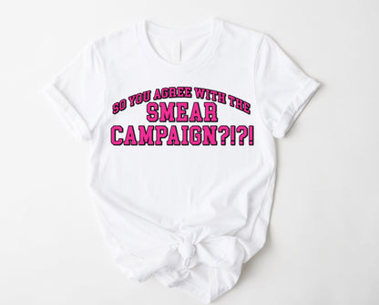 Wholesale Smear Campaign Graphic Tee - White Tee