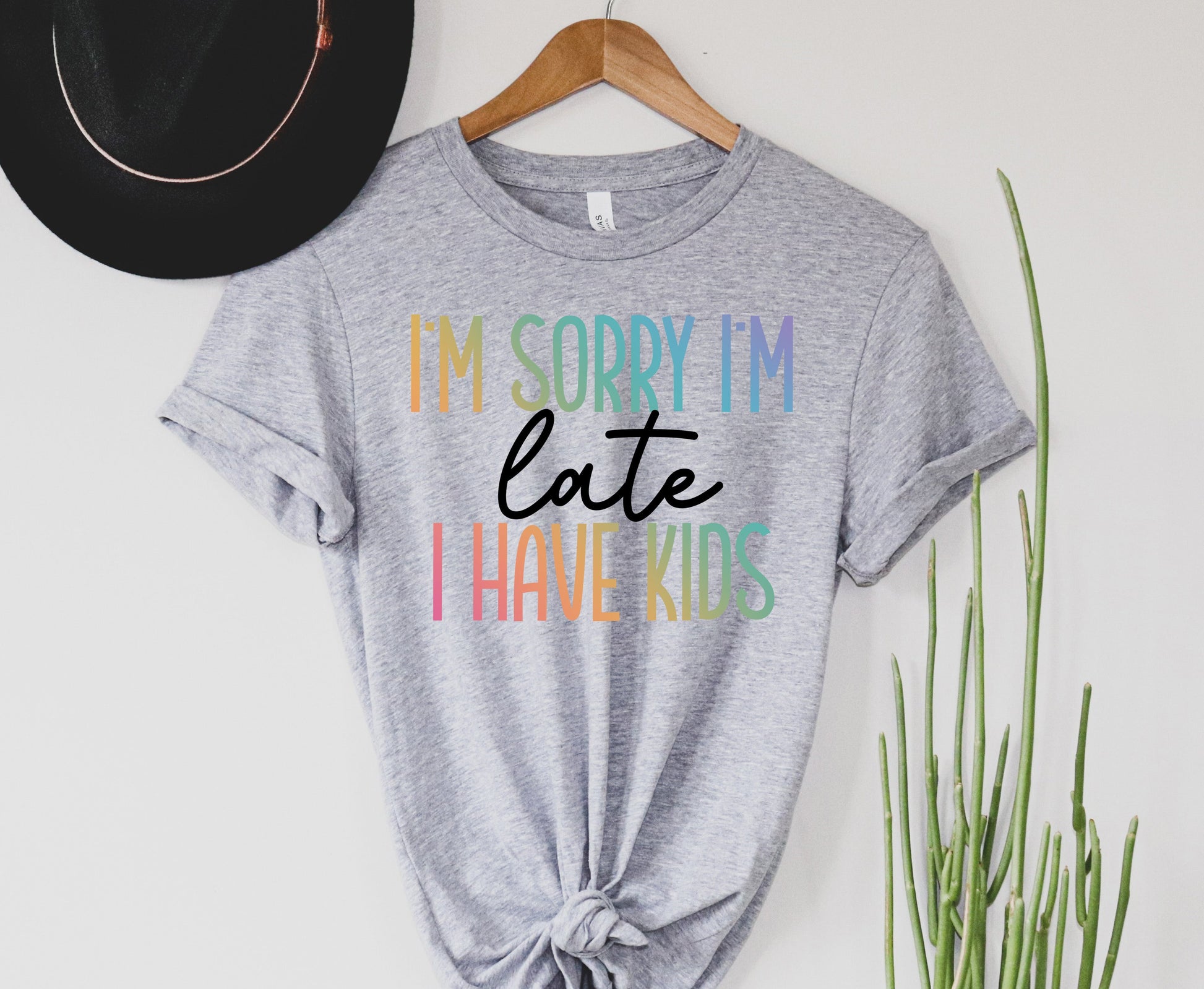 Wholesale Late, kids fault Graphic Tee - Black
