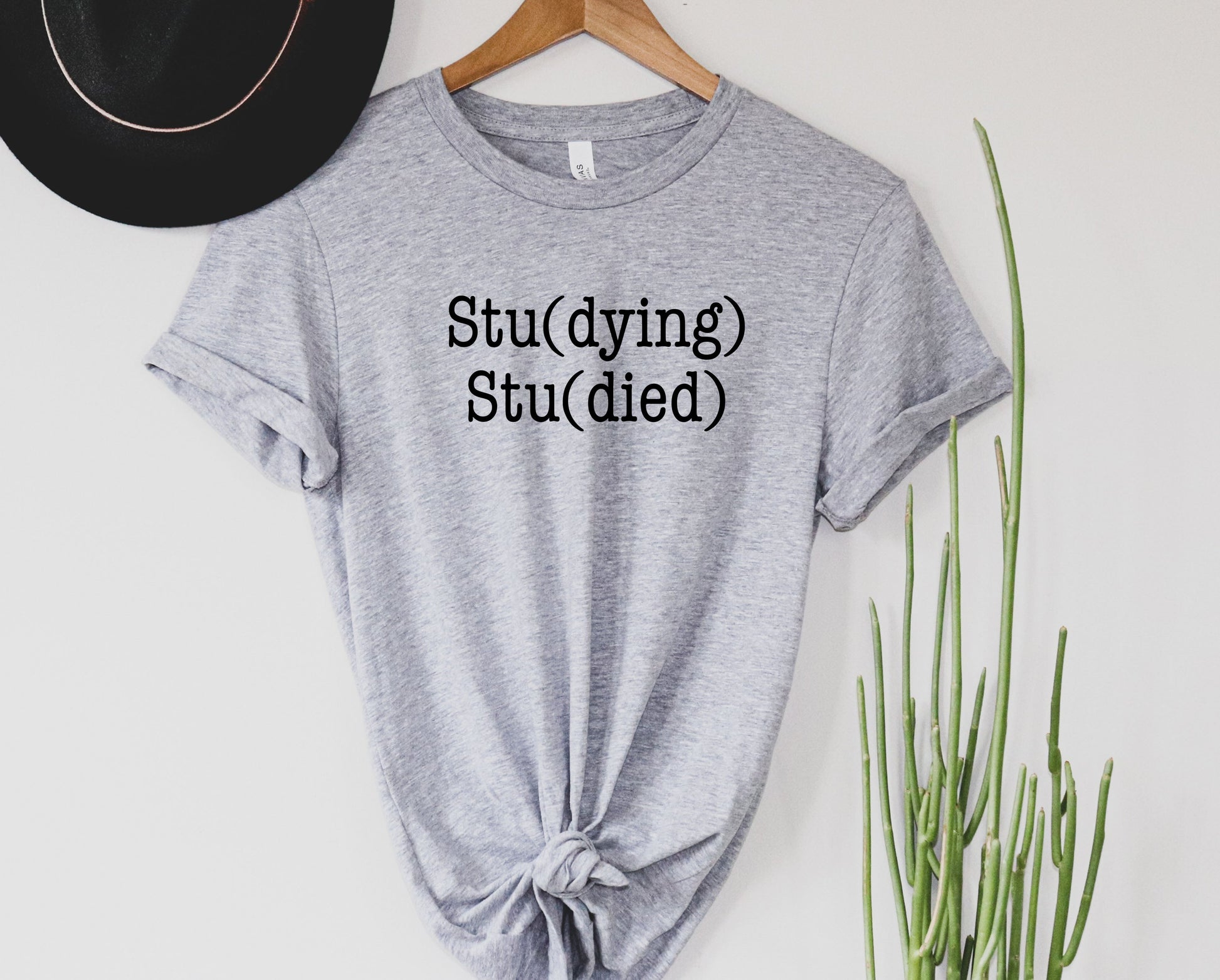Wholesale Stu(dying) Graphic Tee - Heather Sand