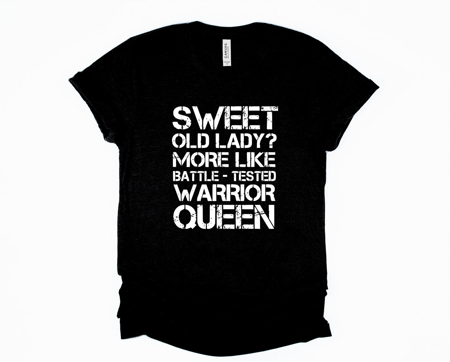Wholesale Sweet Old Lady Graphic Tee - Olive