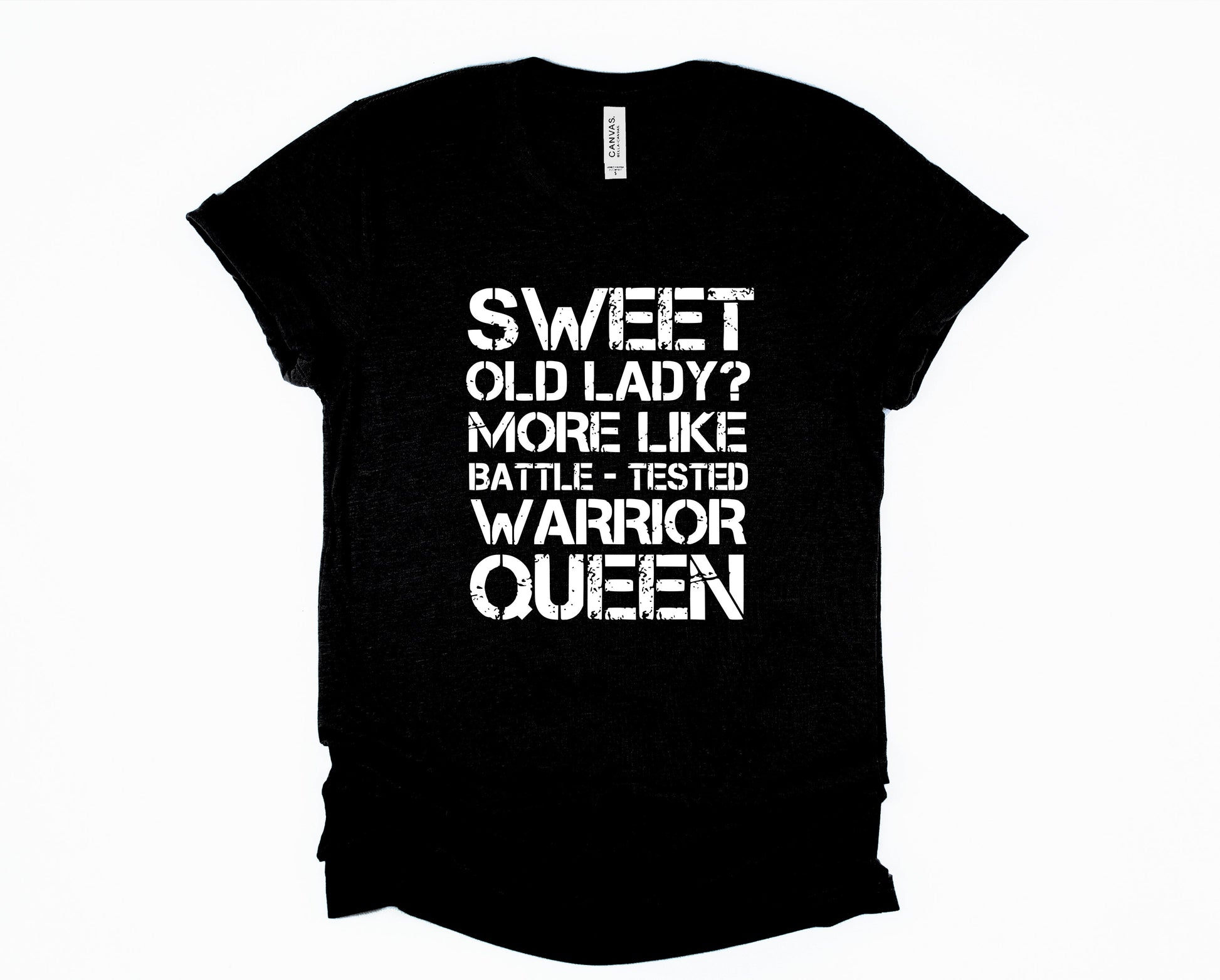 Wholesale Sweet Old Lady Graphic Tee - Olive