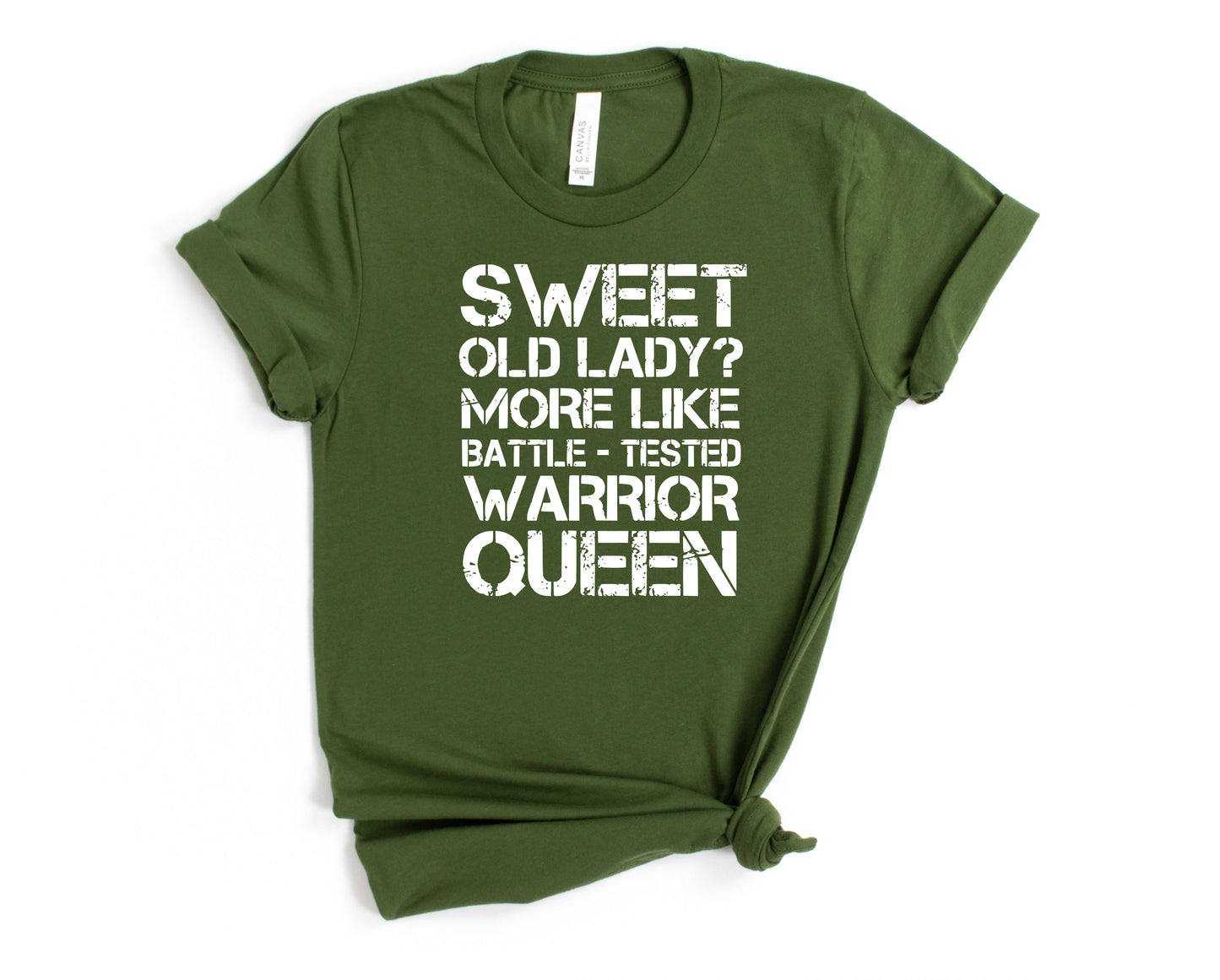 Wholesale Sweet Old Lady Graphic Tee - Black