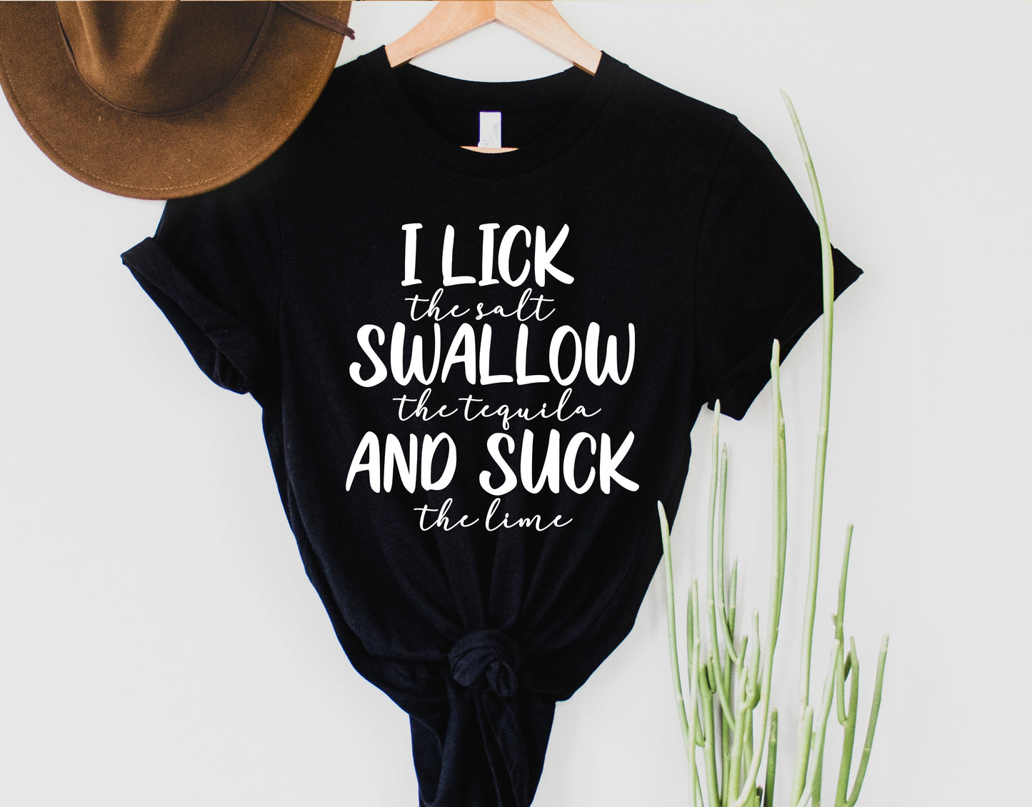 Wholesale Tequila Graphic Tee - Black