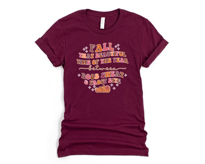 Wholesale That Beautiful Time of Year Graphic Tee - Maroon