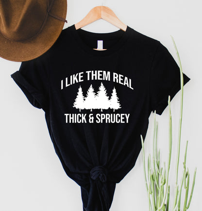 Wholesale Thick & Sprucey Graphic Tee - Black