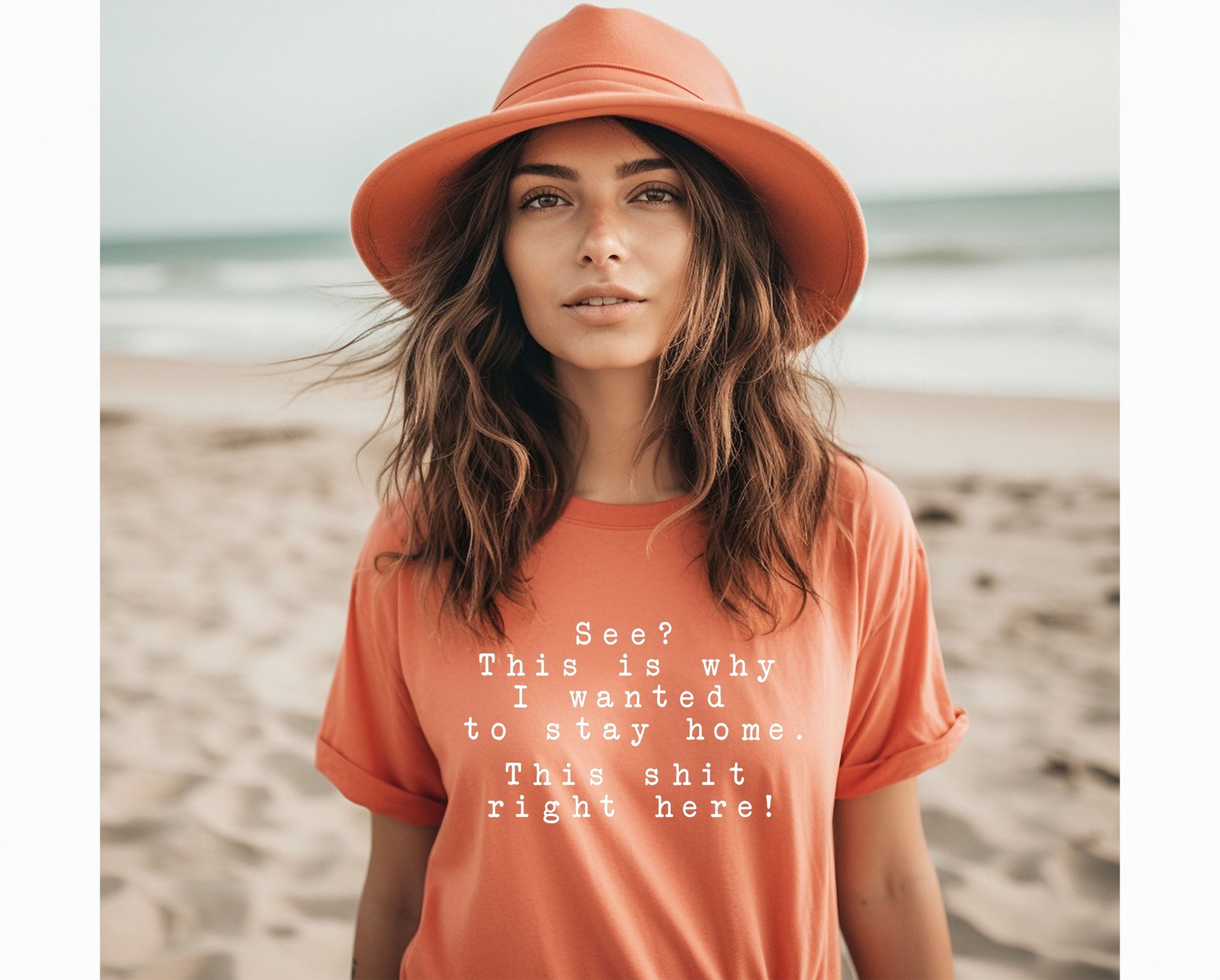 Wholesale This is Why Graphic Tee - Coral