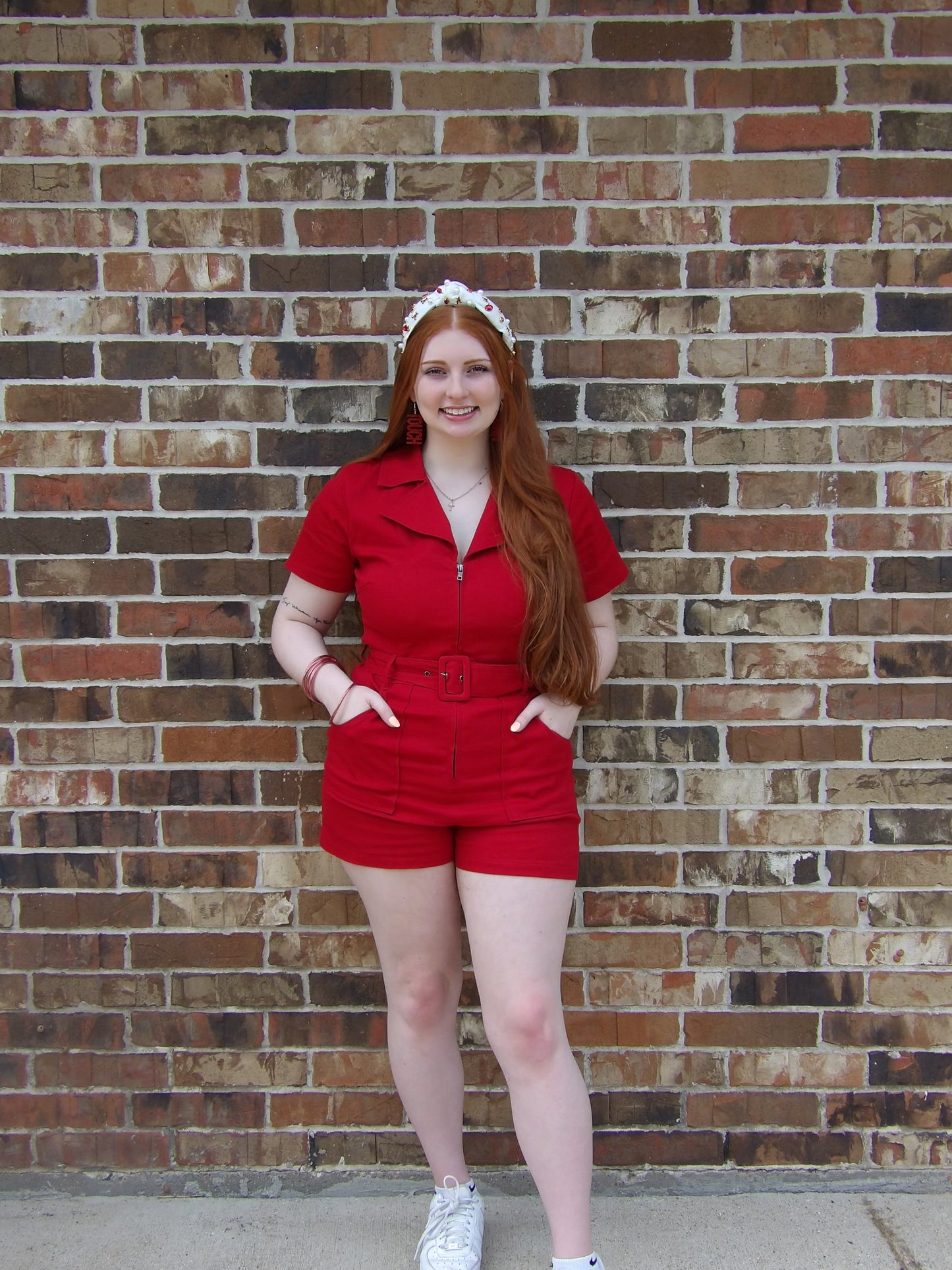 Day+Moon Crimson Romper