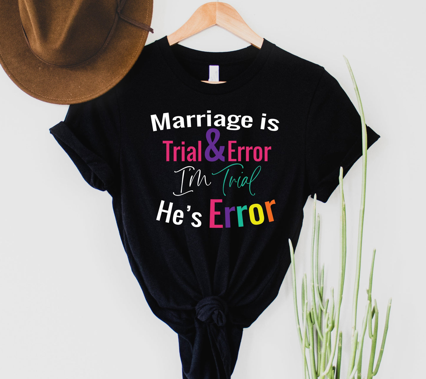 Wholesale Trial & Error Graphic Tee - Black